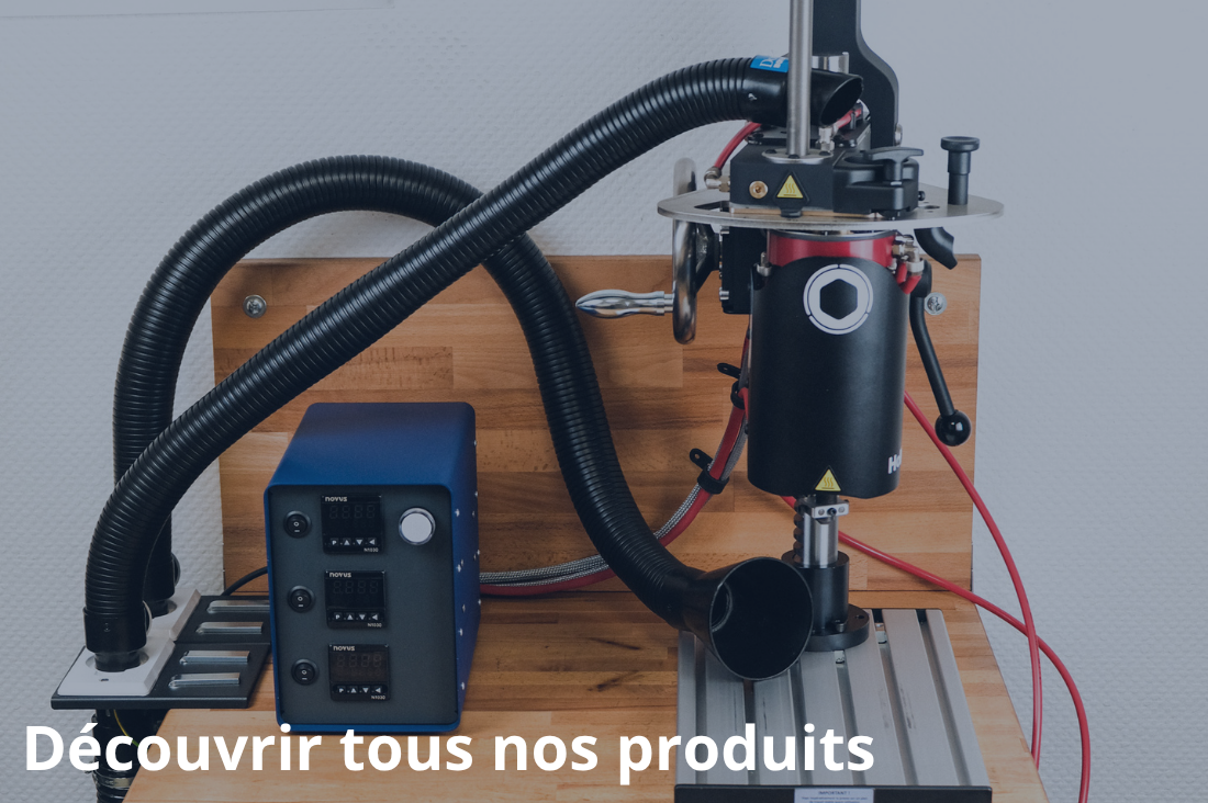 HoliPress High Temp with fume filtration